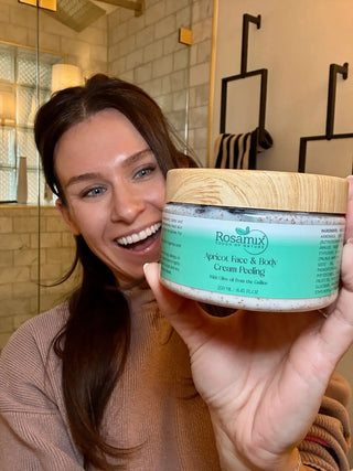 APRICOT FACE & BODY CREAM PEELING - ROSAMIX