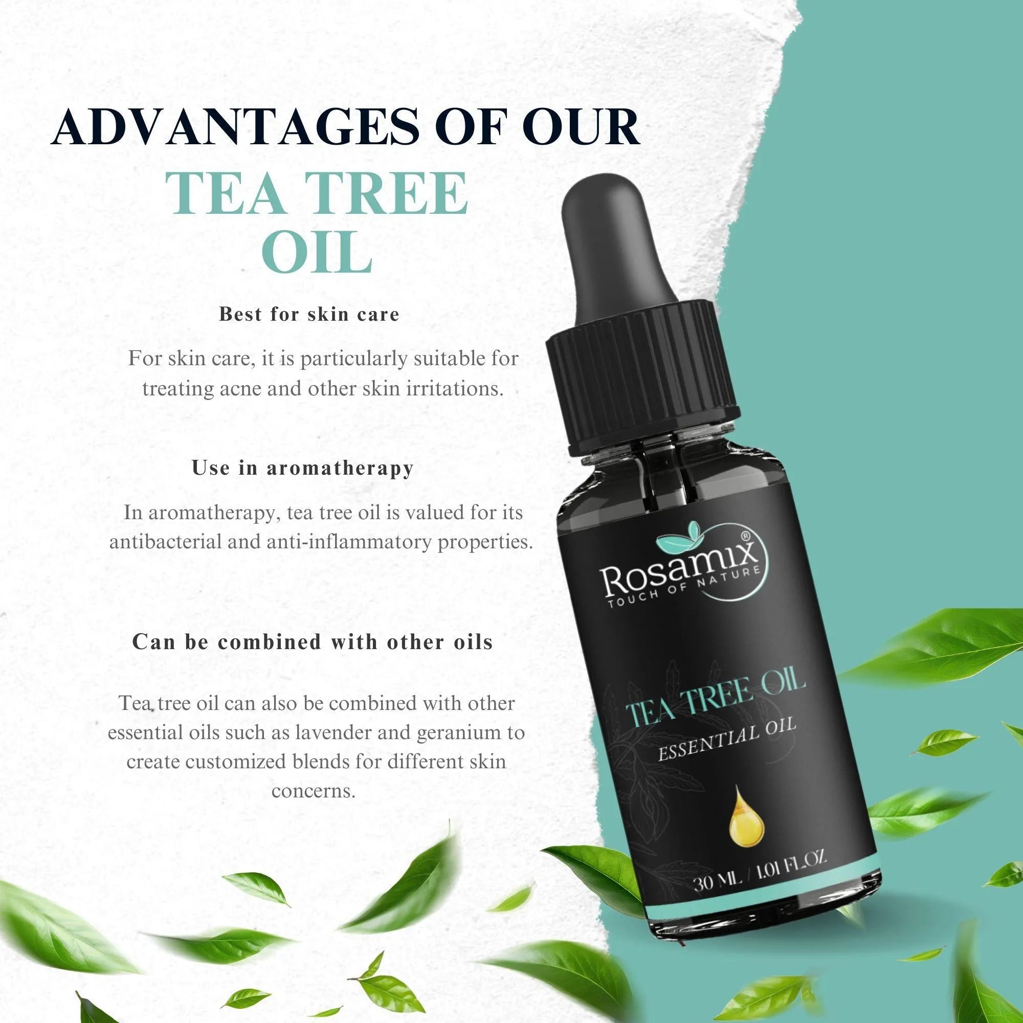 ROSAMIX TEA TREE ESSENTIAL OIL (Melaleuca alternifolia)