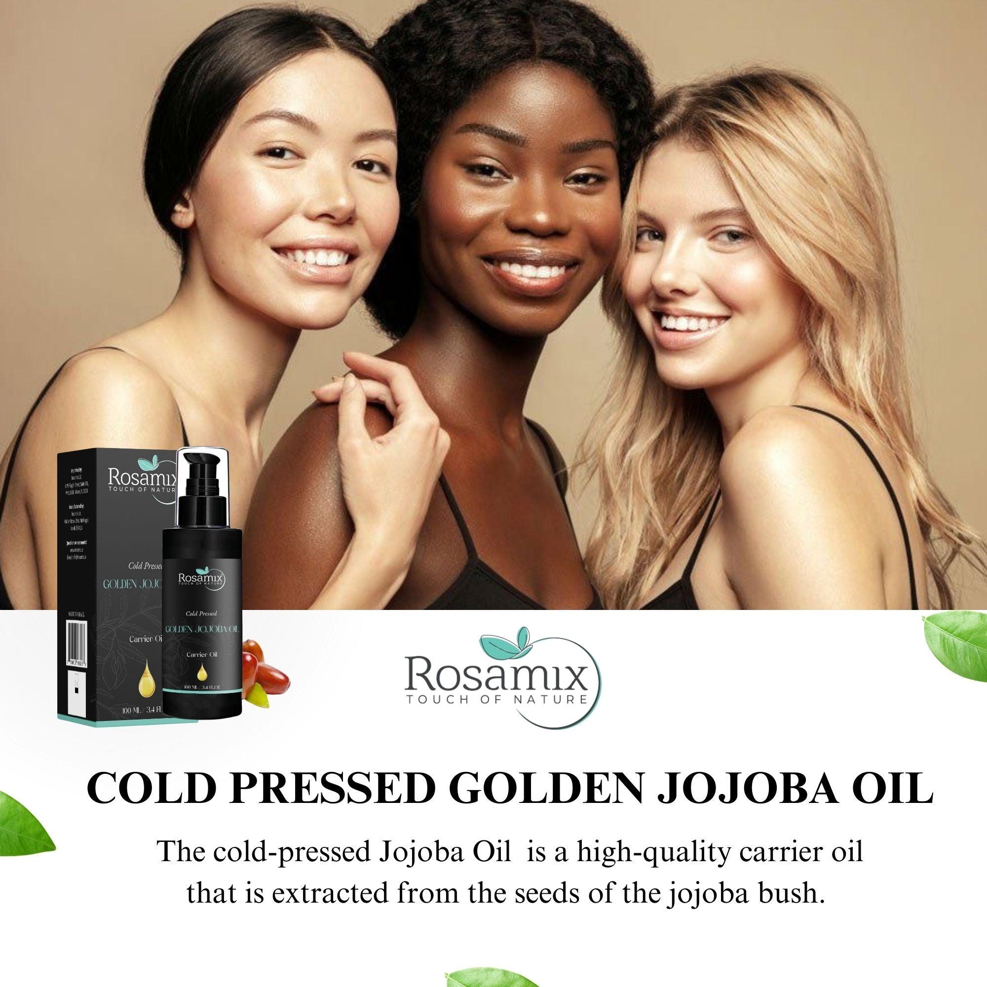 Cold Pressed Golden Jojoba Oil (Simmondsia chinensis) – ROSAMIX