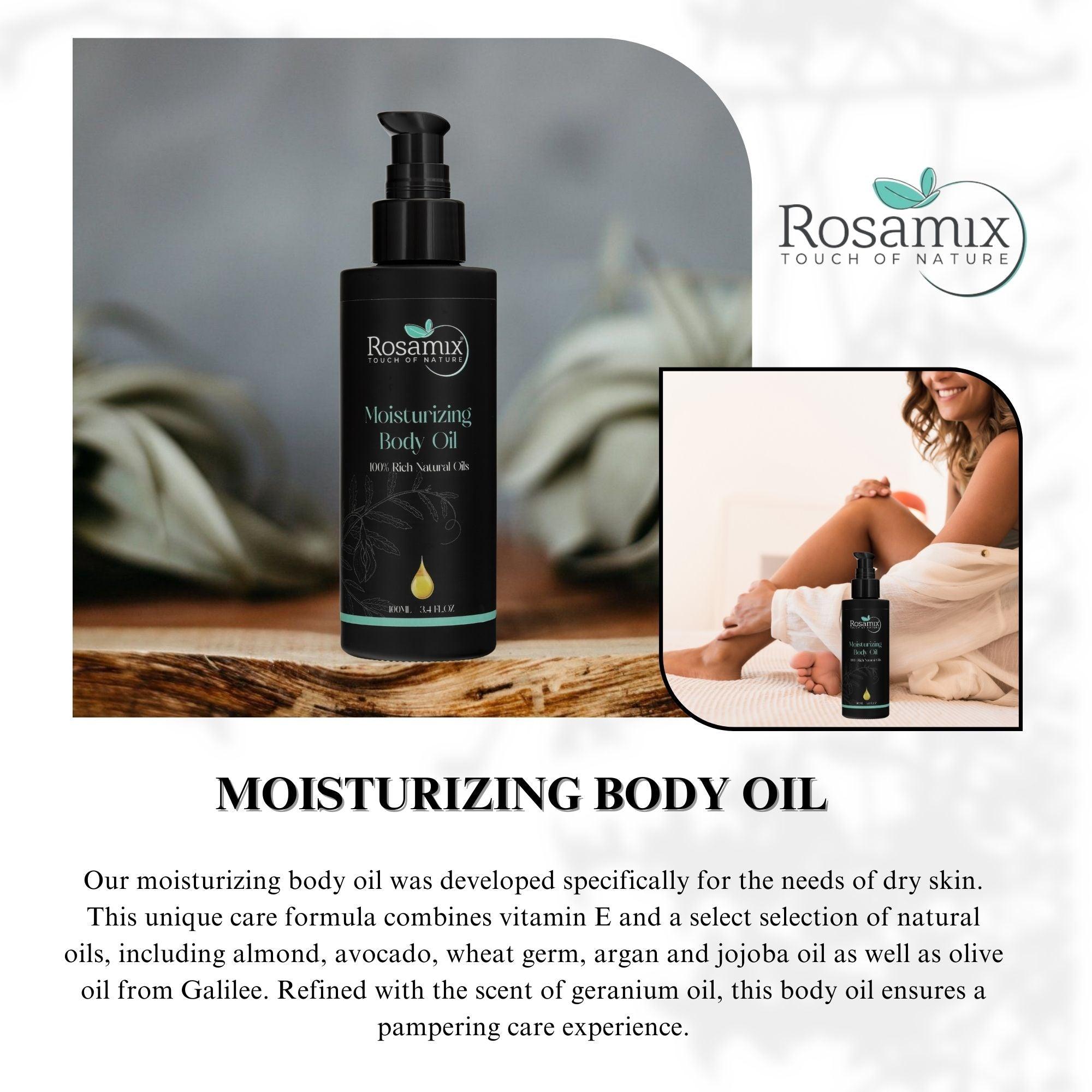 ROSAMIX MOISTURIZING BODY OIL Nourishing Ingredients