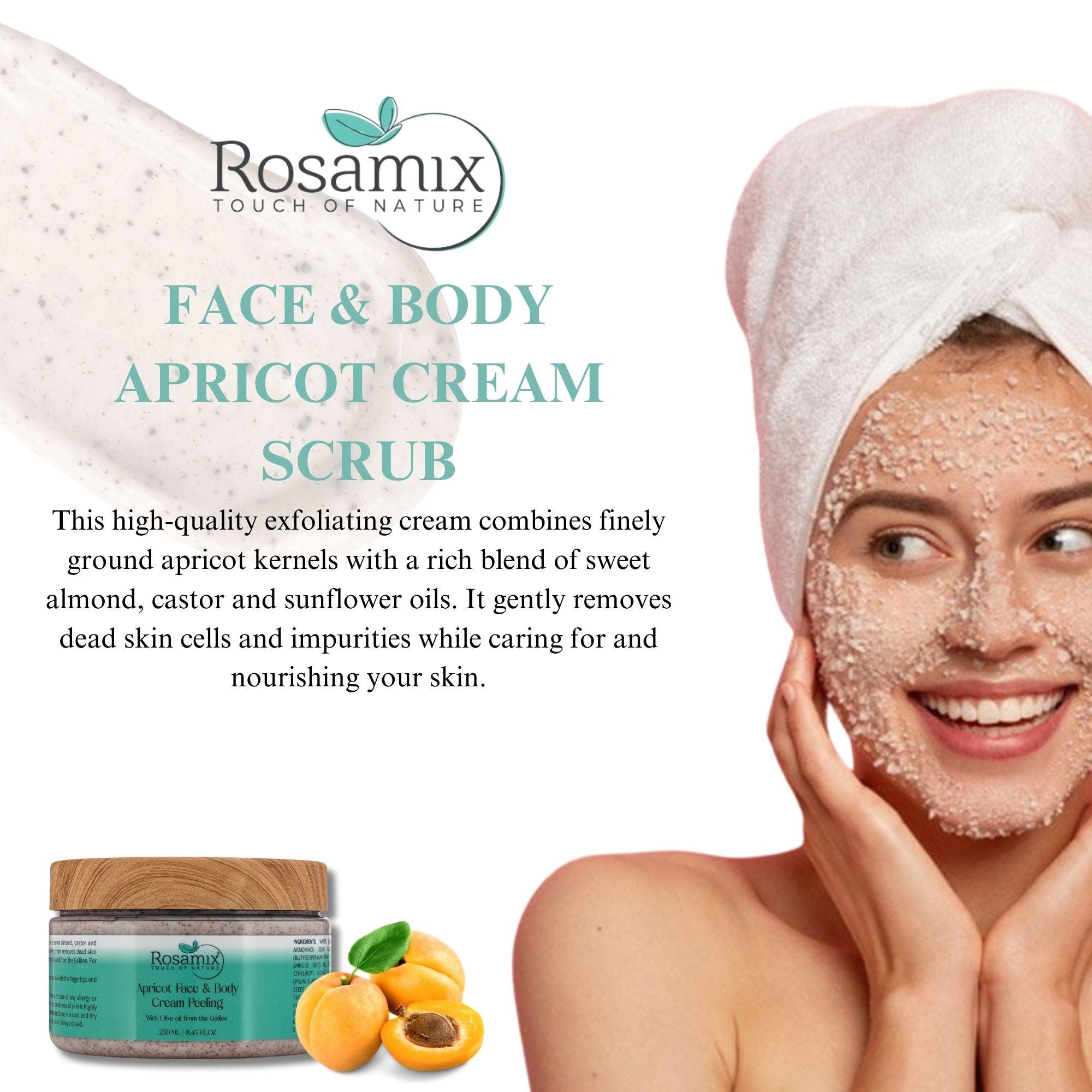 Rosamix Apricot Face & Body Cream Peeling | Natural Skin Care