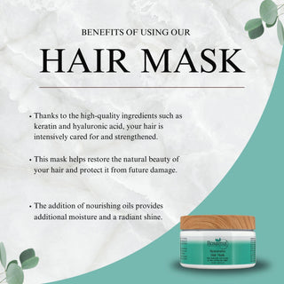 HAIR MASK - KERATIN & HYALURONIC ACID - ROSAMIX