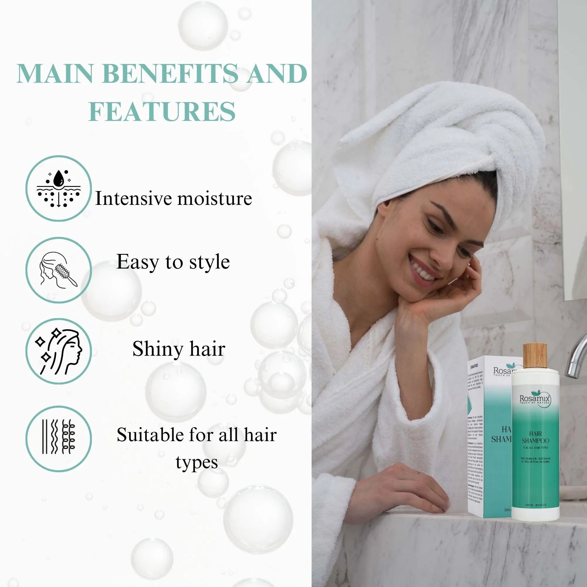 Rosamix Hair Shampoo with Argan Oil Deep Hydration – ROSAMIX